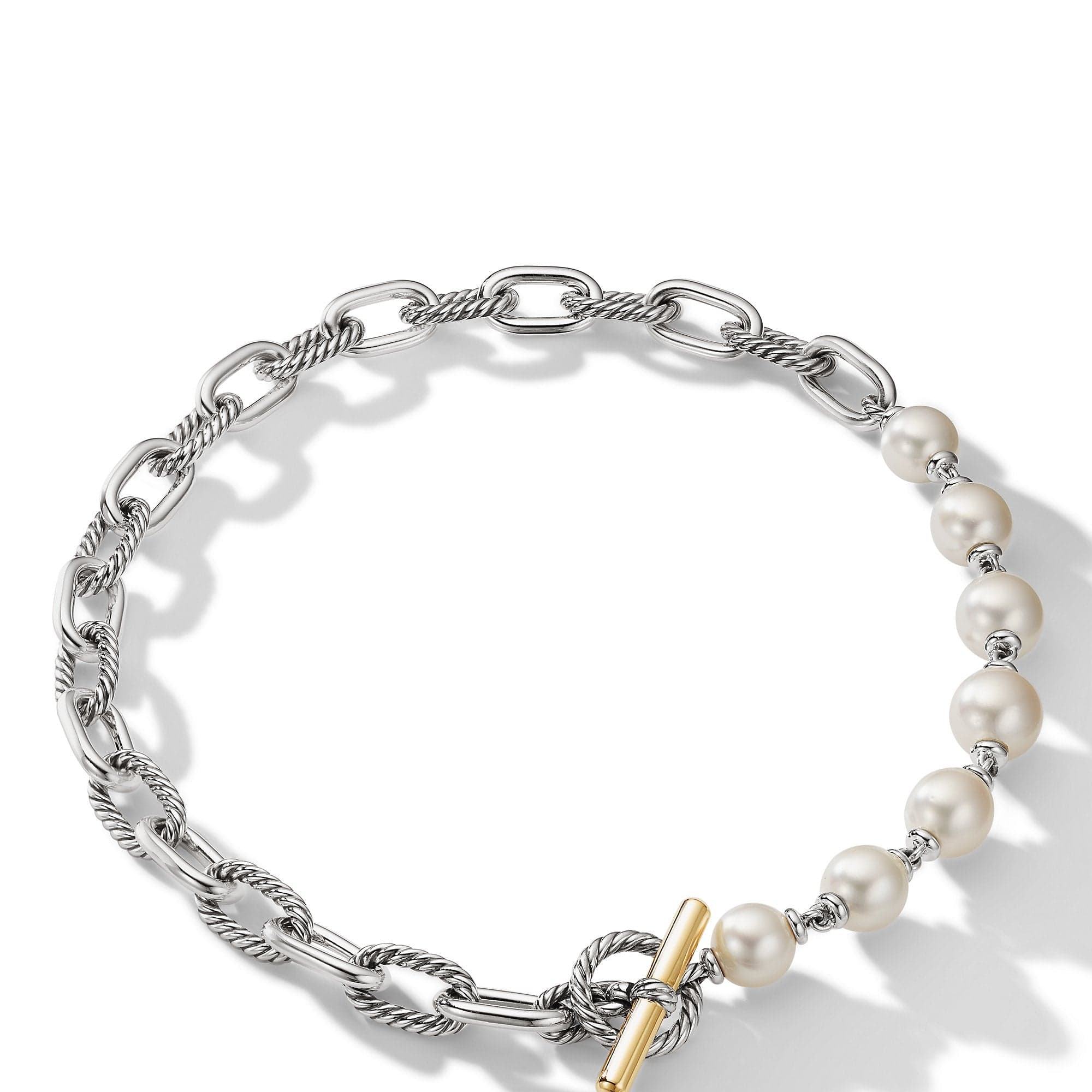 DY Madison® Pearl Chain Necklace with 18K Yellow Gold