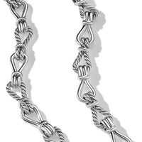 Thoroughbred Loop Chain Link Sterling Silver Necklace