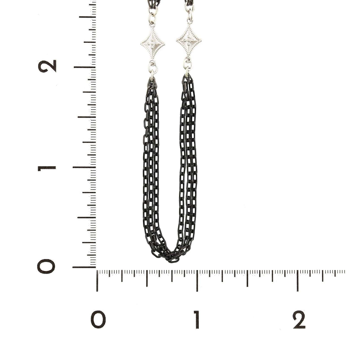 Armenta Sterling Silver Triple Strand Necklace