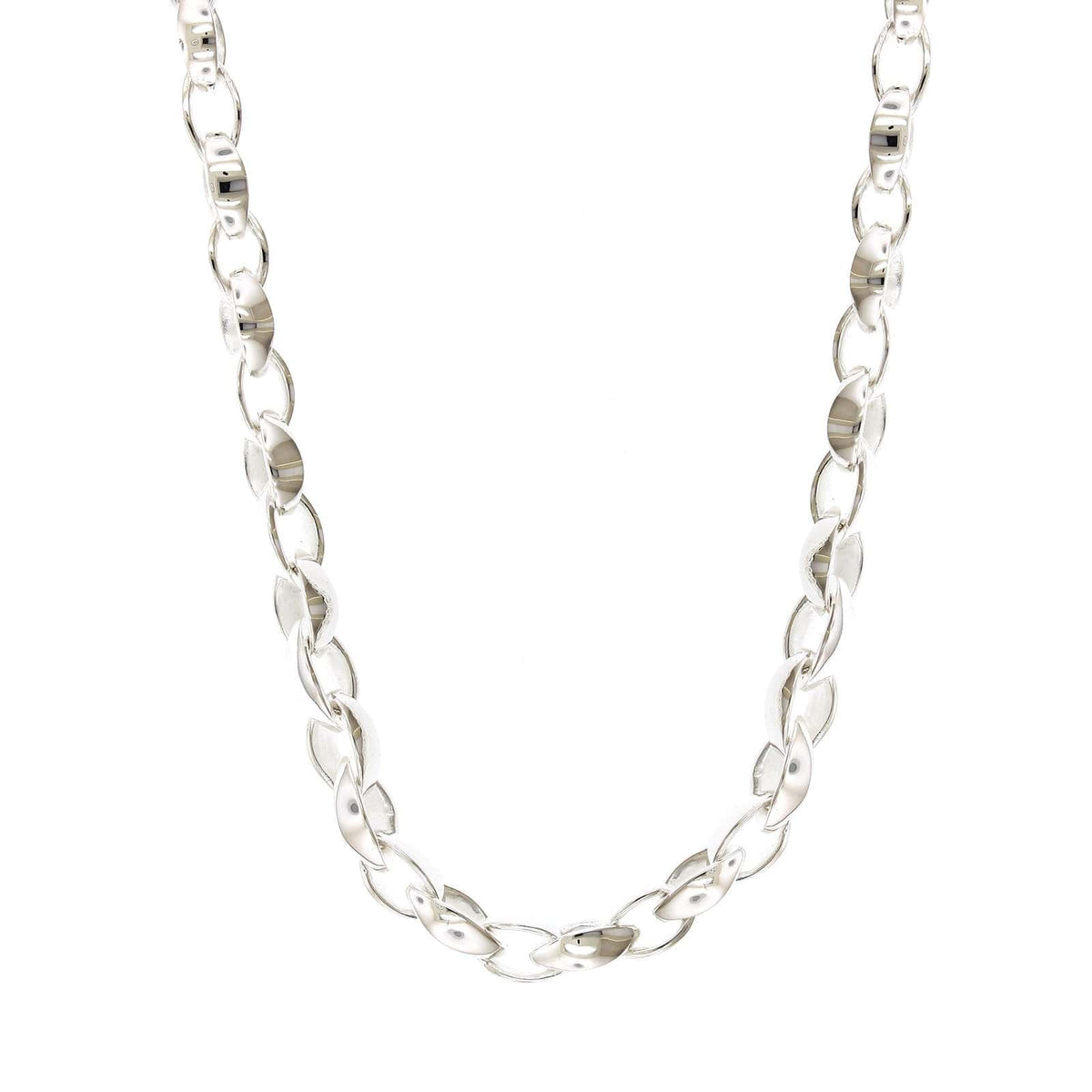 Sterling Silver Silken Link Necklace