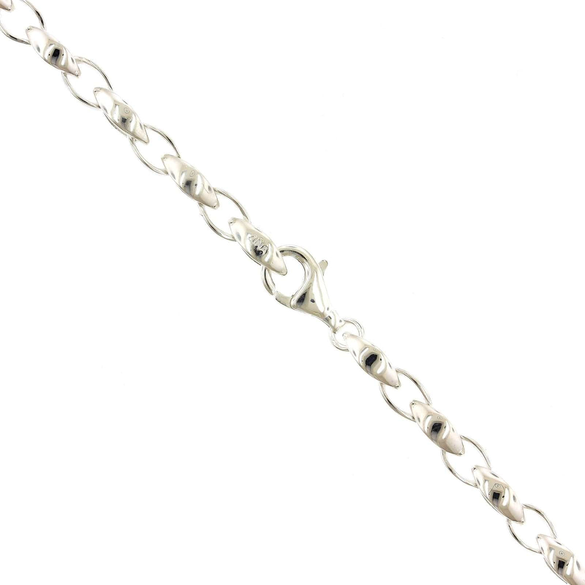 Sterling Silver Silken Link Necklace