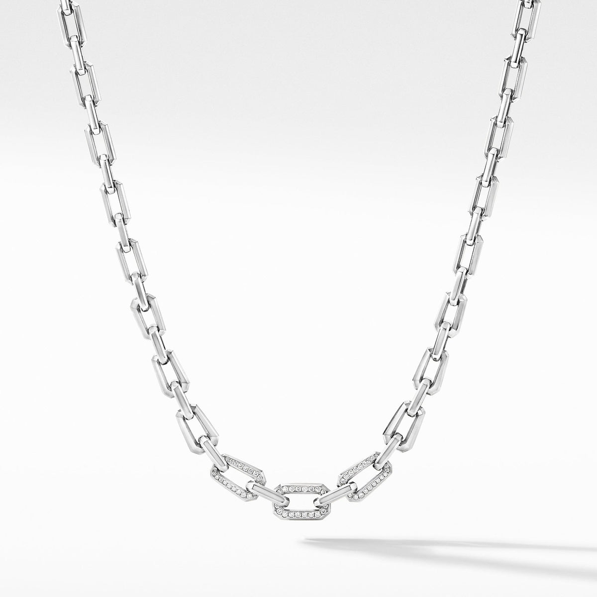 Novella Chain Necklace with Pavé Diamonds, Long's Jewelers