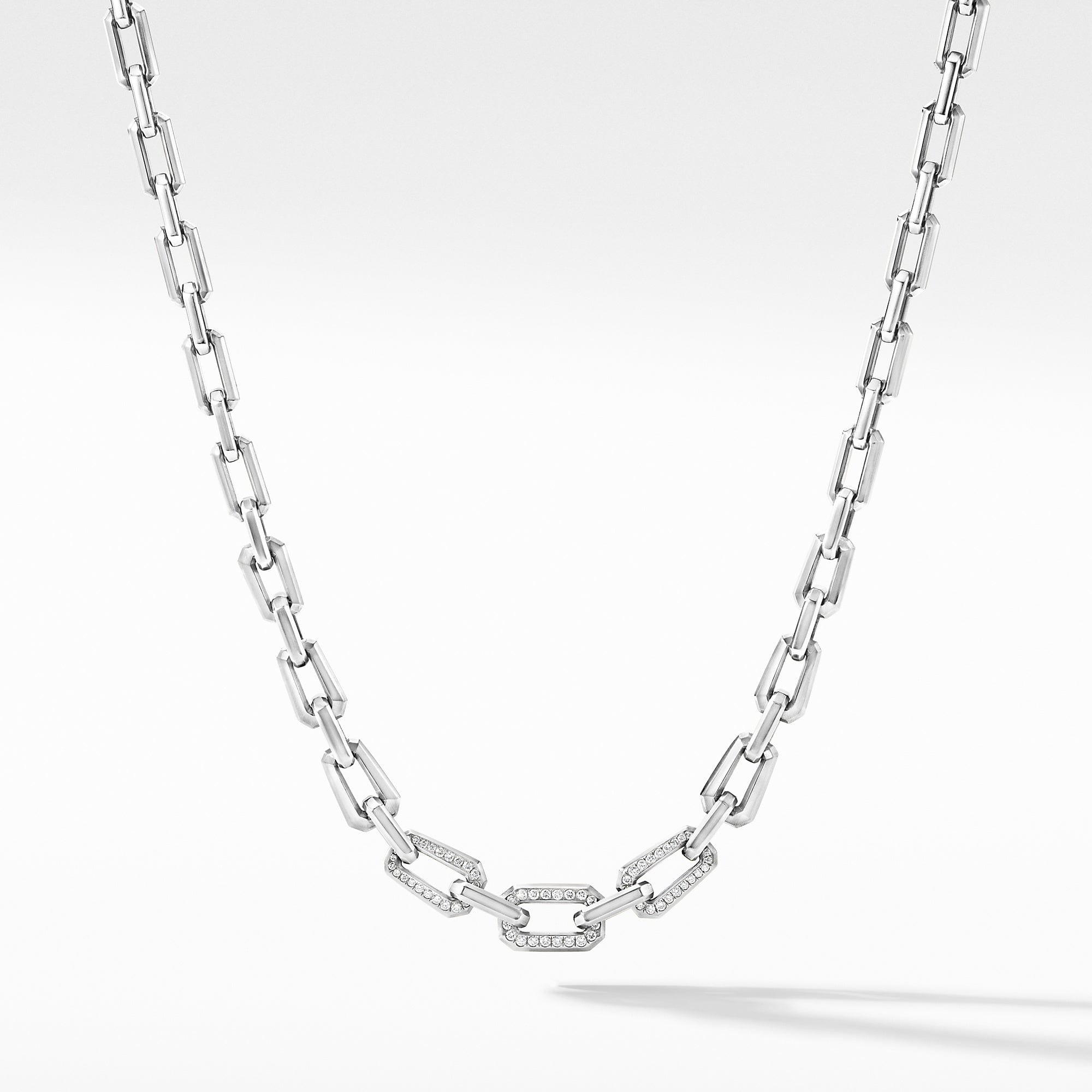 Novella Chain Necklace with Pavé Diamonds, Long's Jewelers
