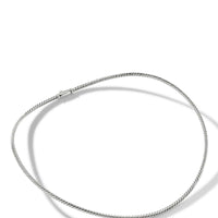 Sculpted Cable Necklace in Sterling Silver