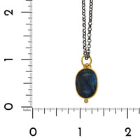 Sterling Silver and 24K Yellow Gold Feather Pendant