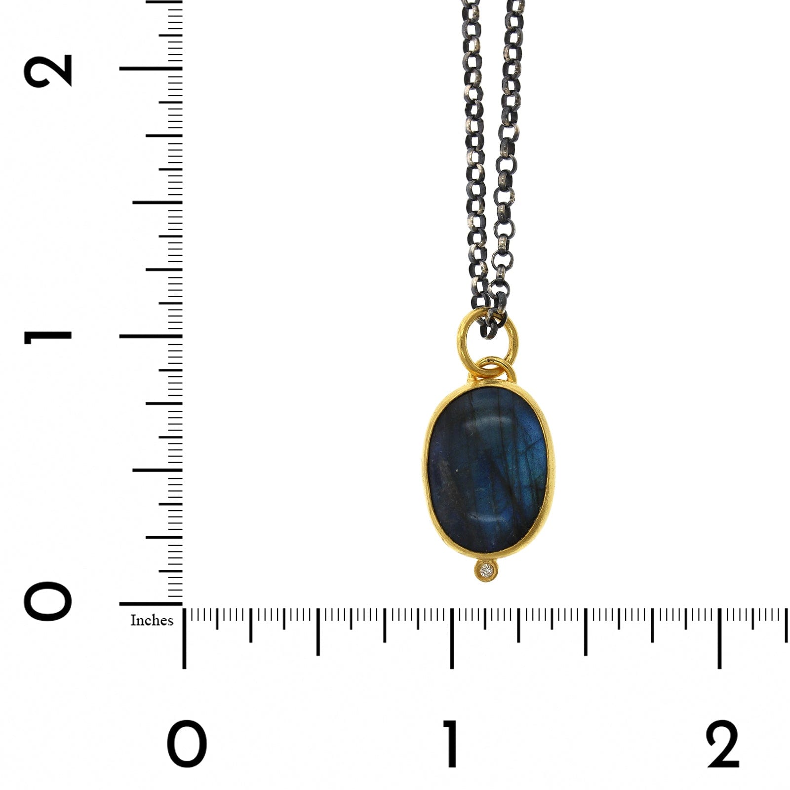 Sterling Silver and 24K Yellow Gold Feather Pendant