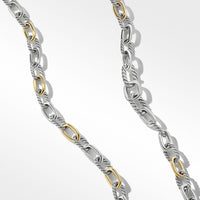 DY Madison® Chain Necklace in Sterling Silver with 18K Yellow Gold