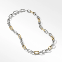DY Madison® Chain Necklace in Sterling Silver with 18K Yellow Gold