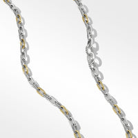 DY Madison® Chain Necklace in Sterling Silver with 18K Yellow Gold