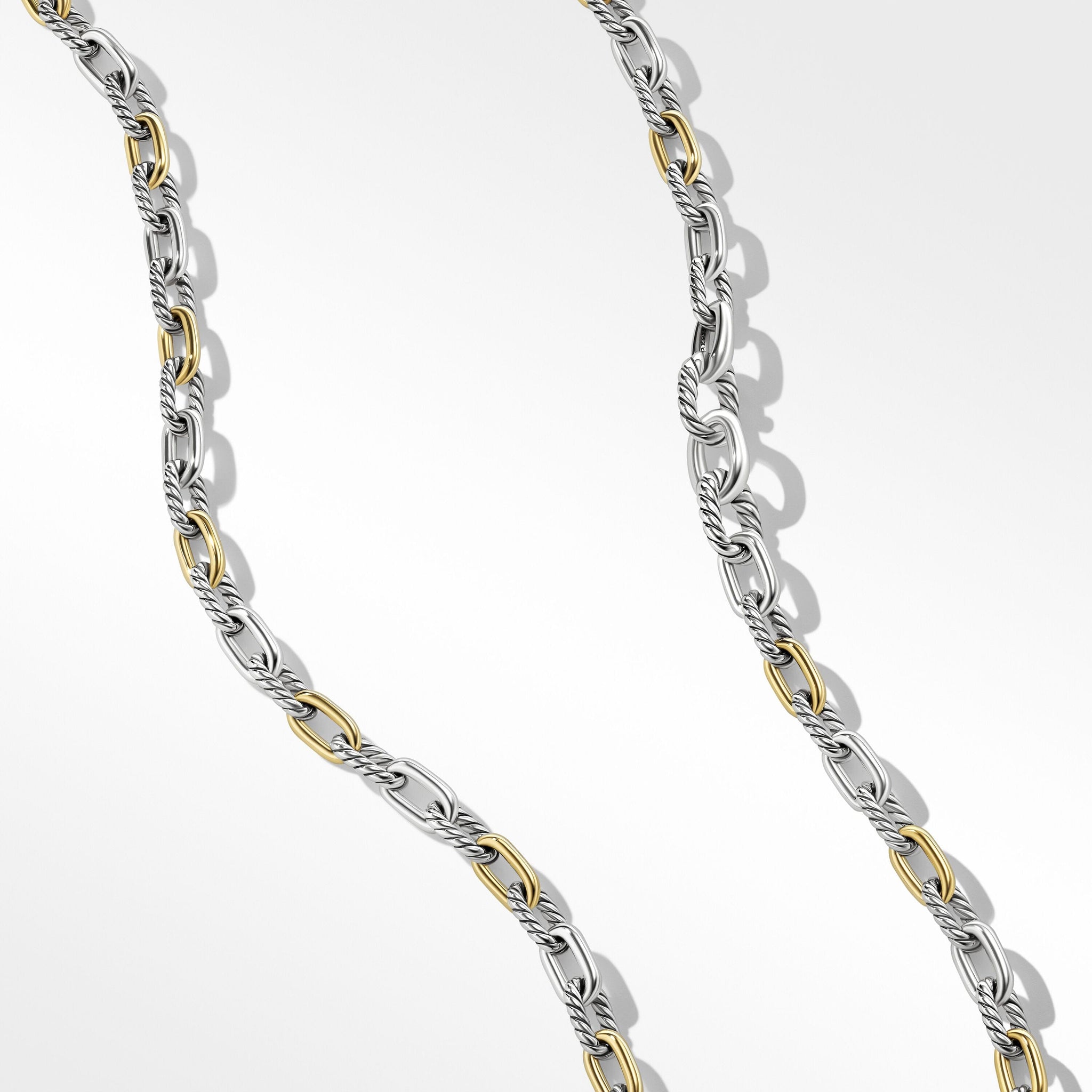 DY Madison® Chain Necklace in Sterling Silver with 18K Yellow Gold