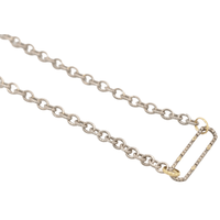 Armenta Sterling Silver and 18K Yellow Gold Paperclip Pendant
