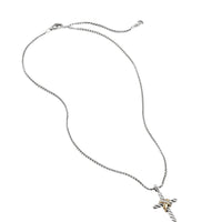 Cable Collectibles X Cross Necklace with Diamonds and 14K Gold