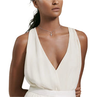 Cable Collectibles X Cross Necklace with Diamonds and 14K Gold