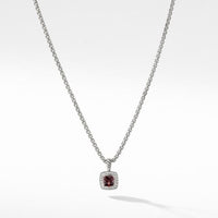 Pendant Necklace with Pyrope Garnet and Diamonds