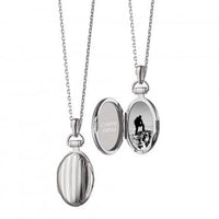Sterling Silver Petite Pinstripe Locket