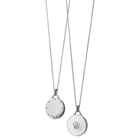 Sterling Silver Paw Print Charm Necklace