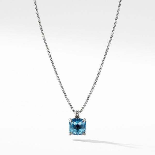 Pendant Necklace with Hampton Blue Topaz and Diamonds