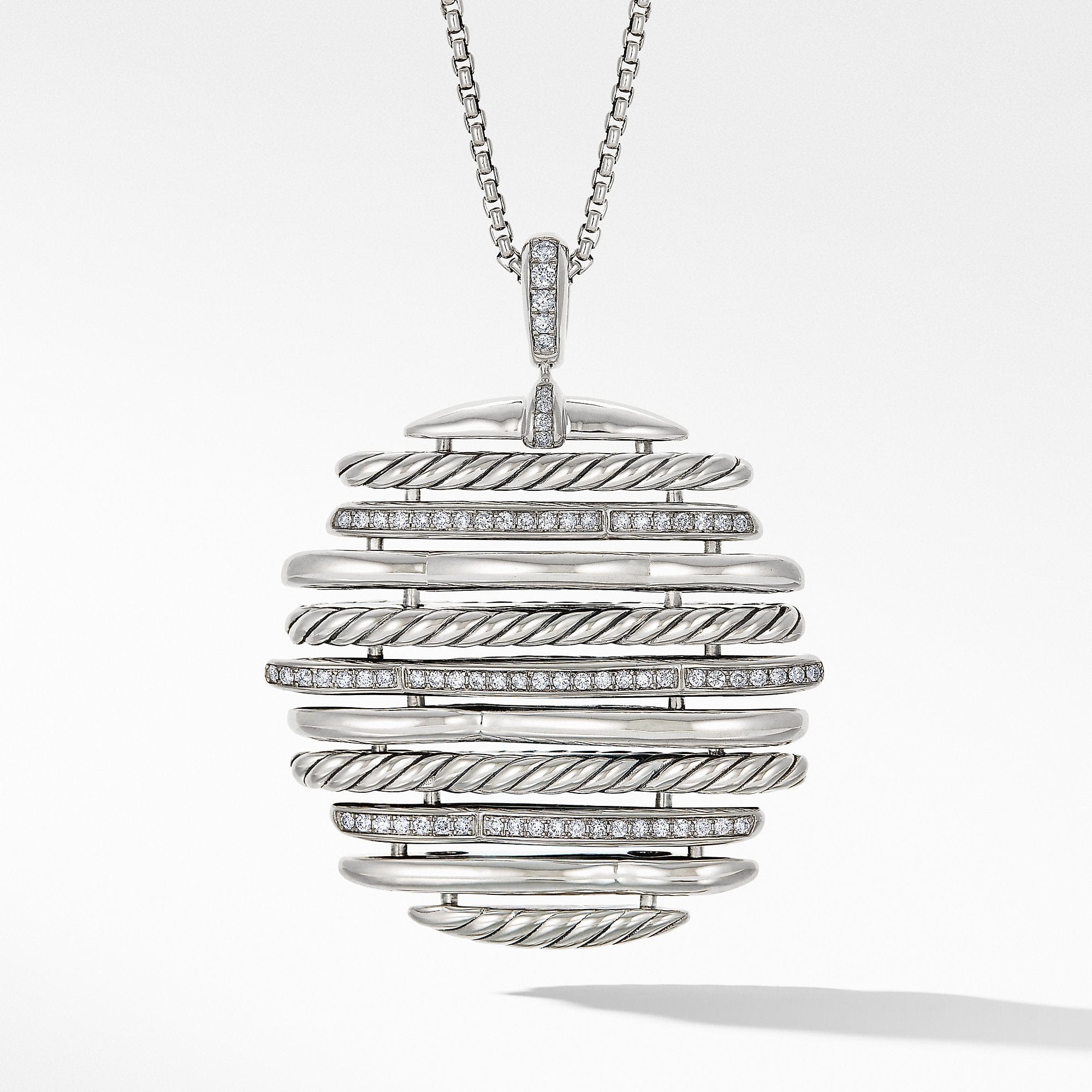 Tides Pendant Necklace with Diamonds