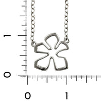 Sterling Silver Open Flower Necklace