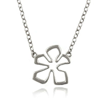 Sterling Silver Open Flower Necklace