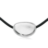 Sterling Silver Nugget on Silk Cord Necklace