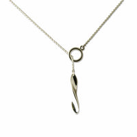 Sterling Silver Light Twist Lariat Necklace
