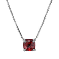Chatelaine® Pendant Necklace with Rhodalite Garnet and Diamonds
