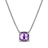 Chatelaine® Pendant Necklace with Amethyst and Diamonds