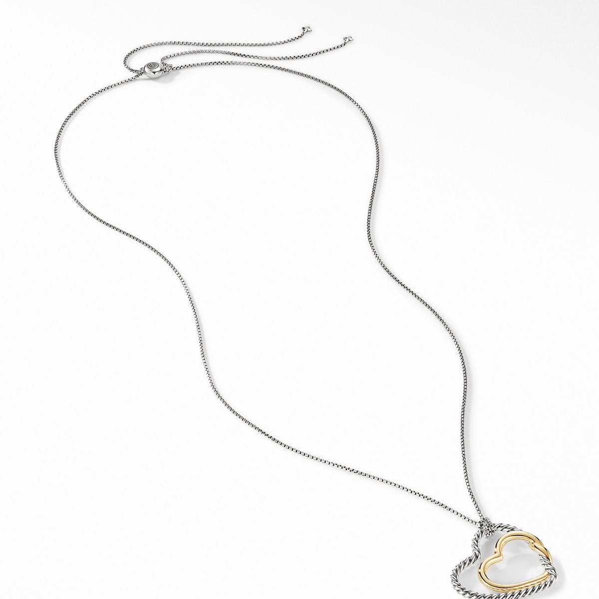 Continuance Heart Necklace with 18K Yellow Gold, Sterling Silver, Long's Jewelers