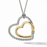 Continuance Heart Necklace with 18K Yellow Gold, Sterling Silver, Long's Jewelers
