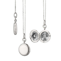 Sterling Silver Round Locket Necklace