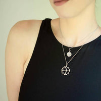 Sterling Silver Round Locket Necklace