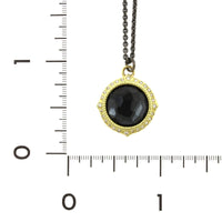Armenta Sterling Silver and 18K Yellow Gold Hematite and Quartz Necklace