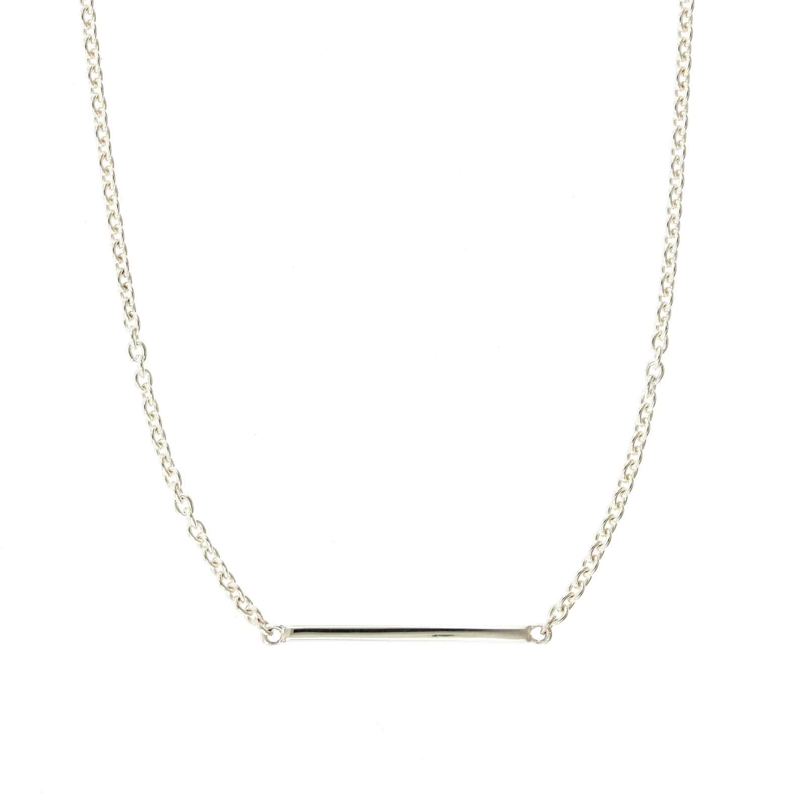 Sterling Silver Bar Necklace