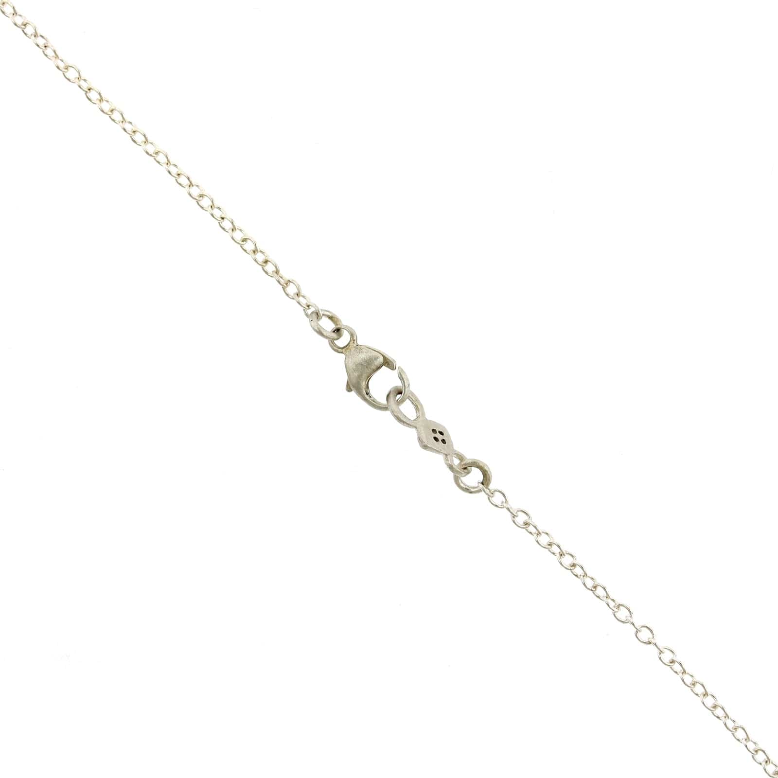 Adel Chefridi Sterling Silver Diamond Disc Pendant