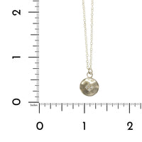 Adel Chefridi Sterling Silver Diamond Disc Pendant