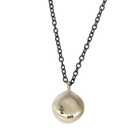 Adel Chefridi Sterling Silver Emerald Disc Pendant