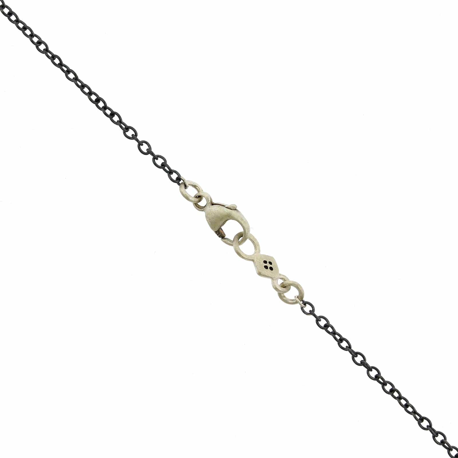 Adel Chefridi Sterling Silver Emerald Disc Pendant