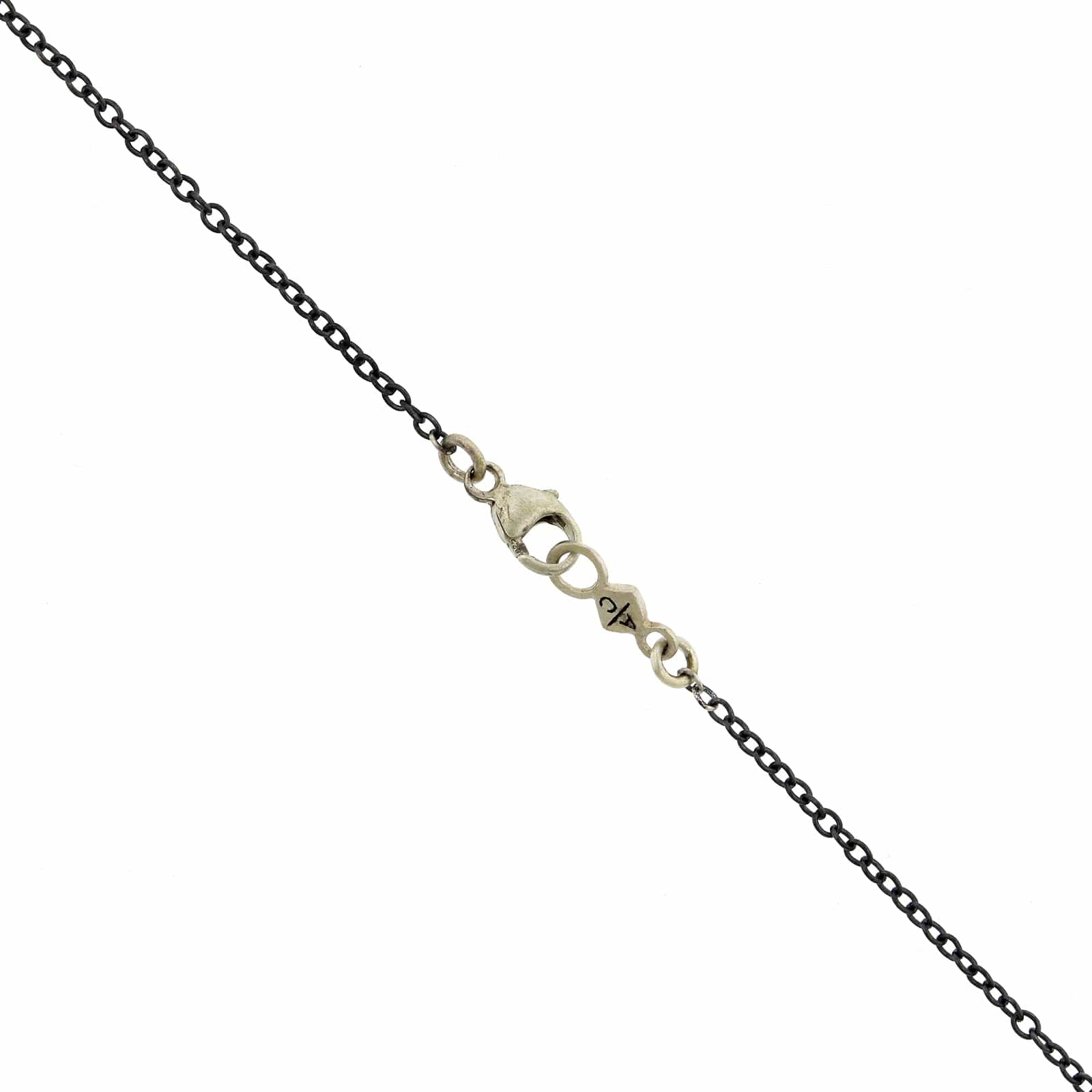 Adel Chefridi Sterling Silver Diamond Disc Pendant