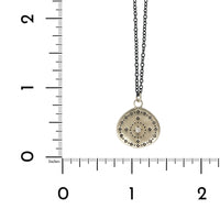 Adel Chefridi Sterling Silver Diamond Disc Pendant