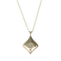 Adel Chefridi Sterling Silver Sapphire Pendant