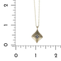 Adel Chefridi Sterling Silver Sapphire Pendant