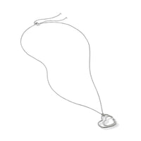 Continuance® Heart Necklace in Sterling Silver with Pavé Diamonds