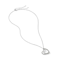 Continuance® Heart Necklace in Sterling Silver with Pavé Diamonds