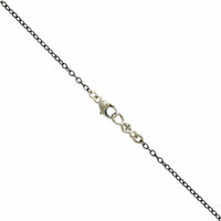 Adel Chefridi Sterling Silver Sapphire Diamond Disc Pendant