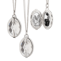 Sterling Silver Rock Crystal Locket