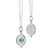 Sterling Silver Turquoise Evil Eye Pendant