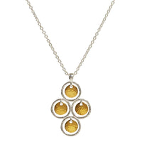 Sterling Silver and 24K Yellow Gold Chandelier Pendant, Long's Jewelers