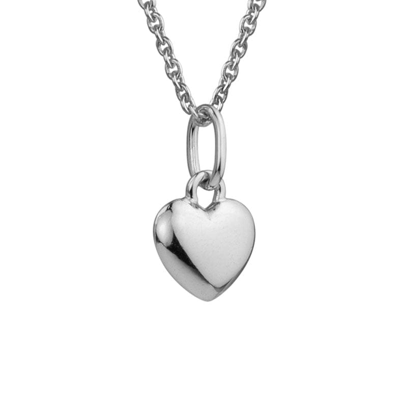 Sterling Silver 8mm Heart Pendant