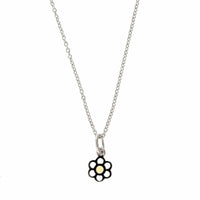 Sterling Silver Citrine Flower Pendant